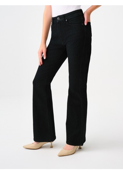 Flare Slim Fit Kadın Pantolon