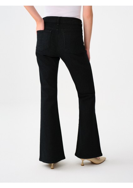 Flare Slim Fit Kadın Pantolon