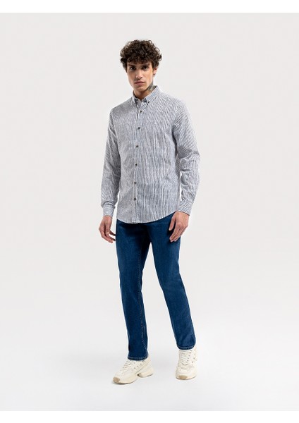 Slim Fit Erkek Gömlek LF2036430 LF2036430018