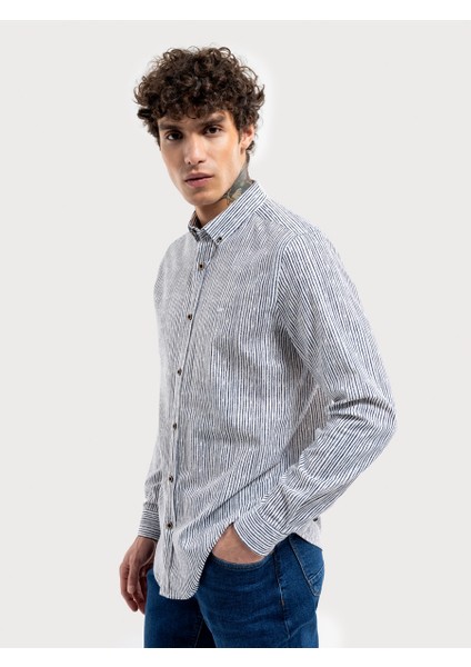 Slim Fit Erkek Gömlek LF2036430 LF2036430018