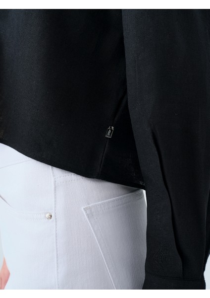 Loose Long Crop Kadın Gömlek U.kol