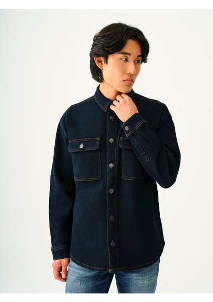 Oversize Fit Erkek Gömlek U.kol