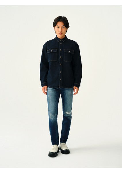 Oversize Fit Erkek Gömlek U.kol