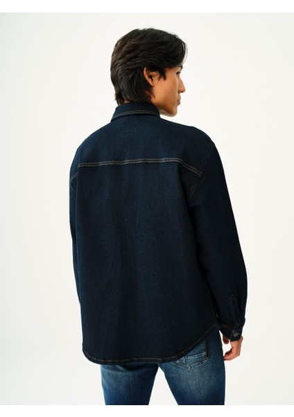 Oversize Fit Erkek Gömlek U.kol