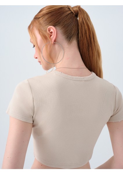 Crop Kadın Tshirt K.kol