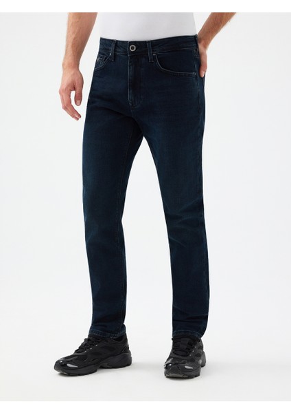 Erkek Jean Pantolon Koyu Mavi LF2037022