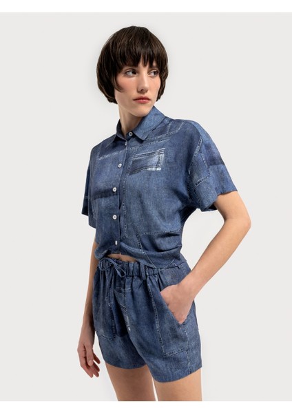 Regular Fit Kadın Gömlek K.kol