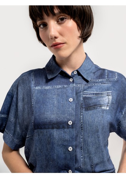 Regular Fit Kadın Gömlek K.kol