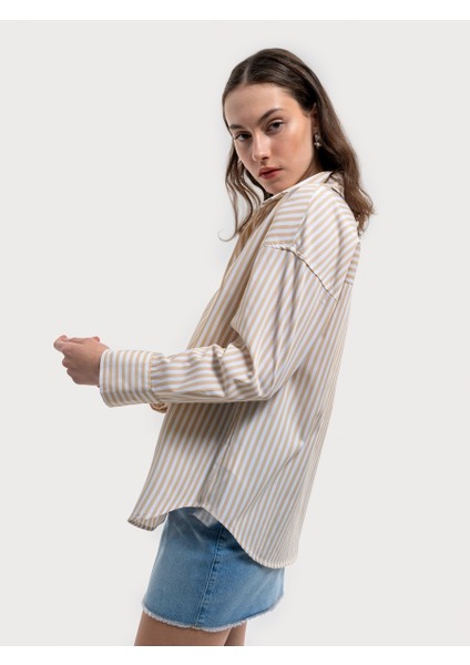 Relax Fit Kadın Gömlek U.kol