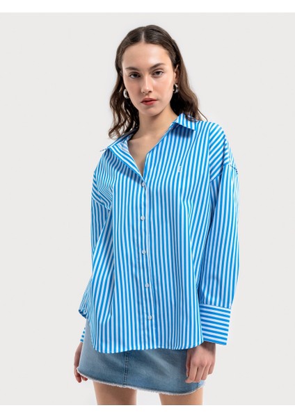 Relax Fit Kadın Gömlek U.kol