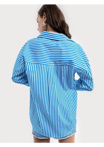 Relax Fit Kadın Gömlek U.kol