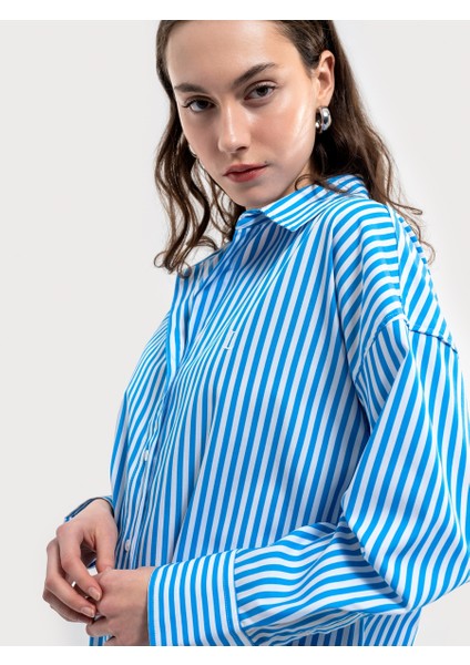 Relax Fit Kadın Gömlek U.kol