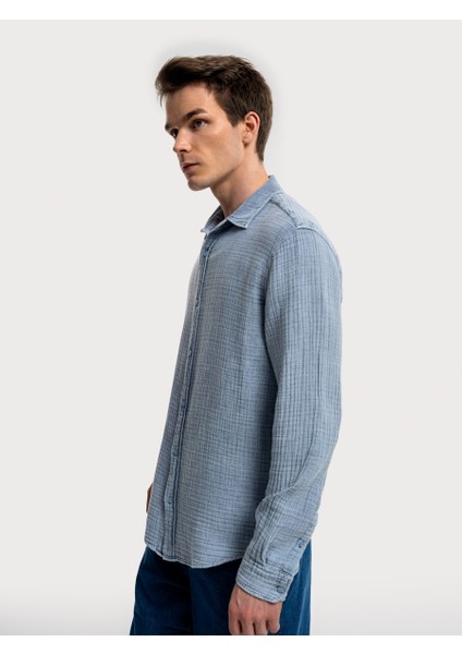 Regular Fit Erkek Gömlek U.kol
