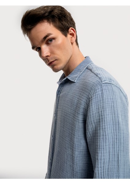 Regular Fit Erkek Gömlek U.kol