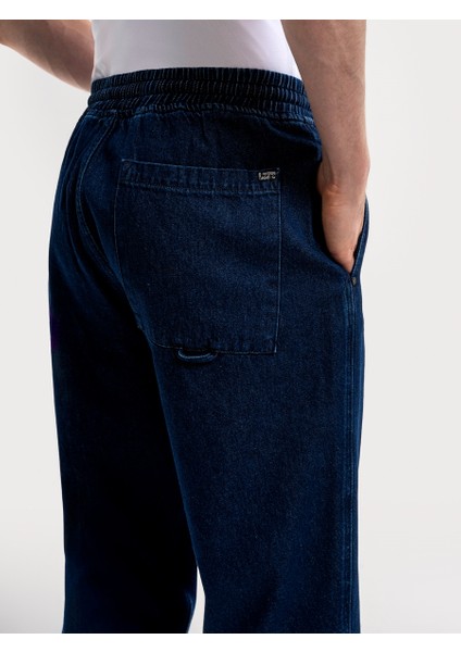 Slouchy Elastic Waist Fit Erkek Pantolon
