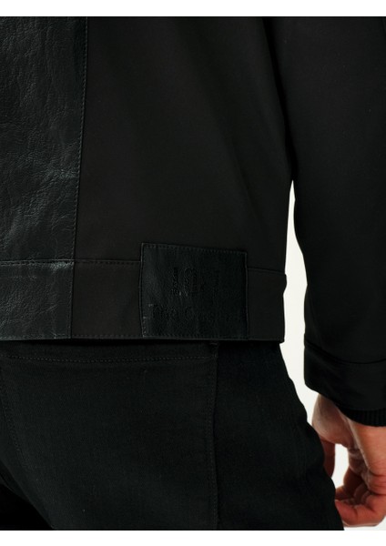 Erkek Deri Ceket LF2036484 LF2036484001