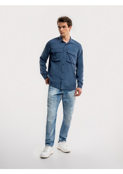 Regular Fit Erkek Gömlek U.kol