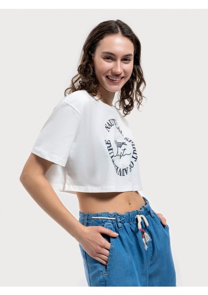 Loose Crop Kadın Tshirt Lf2035323 Lf2035323015