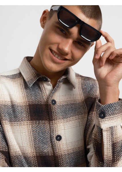 Oversize Erkek Gömlek U.kol