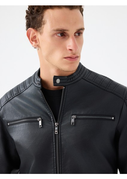 Regular Fit Erkek Mont Pu