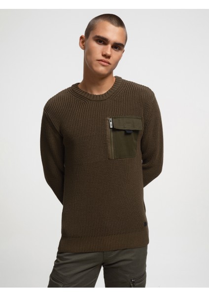 Regular Fit Erkek Kazak LF2033888 LF2033888013