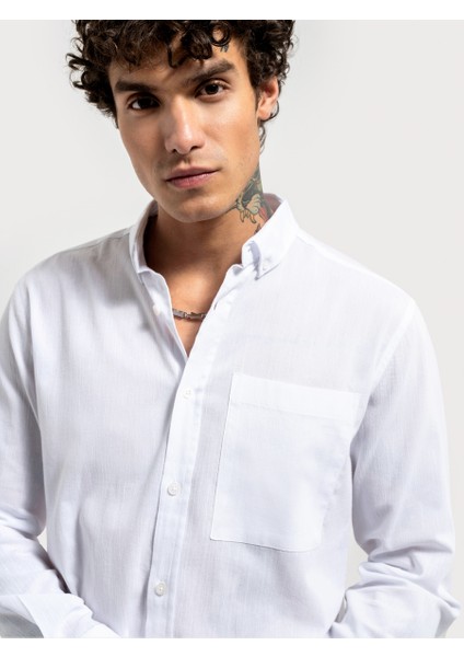 Oversize Fit Erkek Gömlek LF2033014 LF2033014015