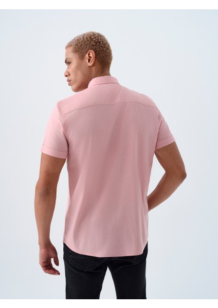 Regular Fit Erkek Kısa Kollu Gömlek LF2024492 LF2024492010