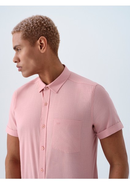 Regular Fit Erkek Kısa Kollu Gömlek LF2024492 LF2024492010