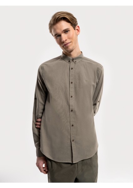 Regular Fit Erkek Gömlek U.kol
