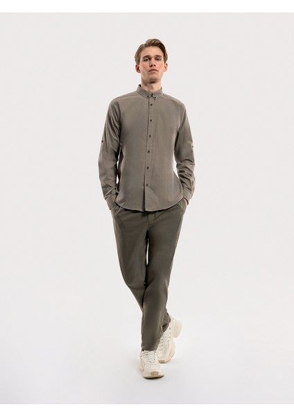 Regular Fit Erkek Gömlek U.kol