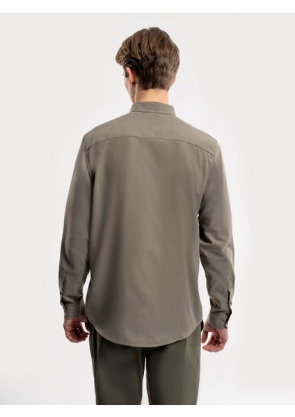 Regular Fit Erkek Gömlek U.kol