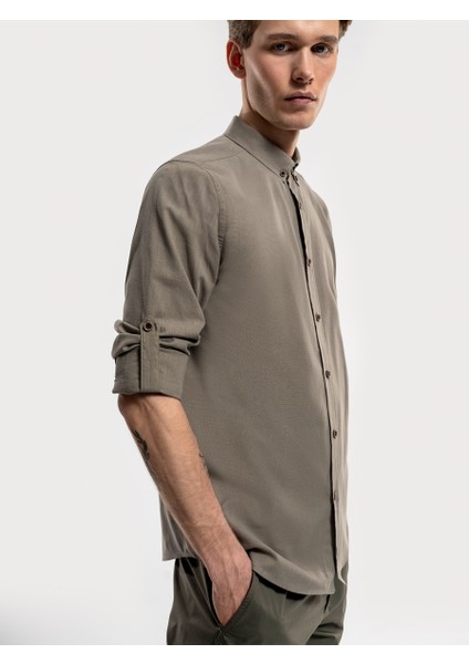 Regular Fit Erkek Gömlek U.kol