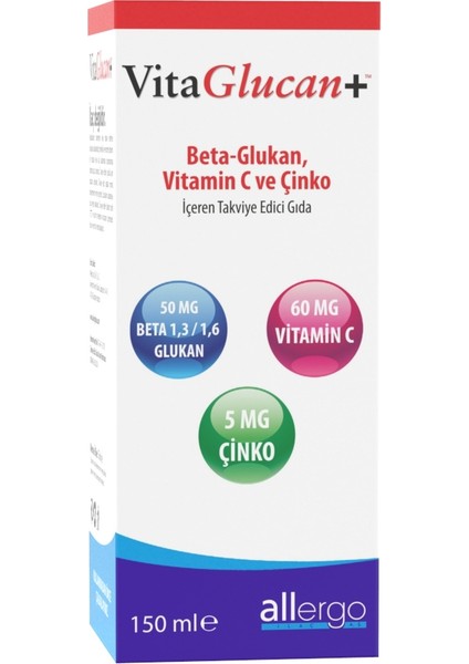 + 150 ml Şurup - Beta Glucan + Vitamin C + Çinko fiyatları