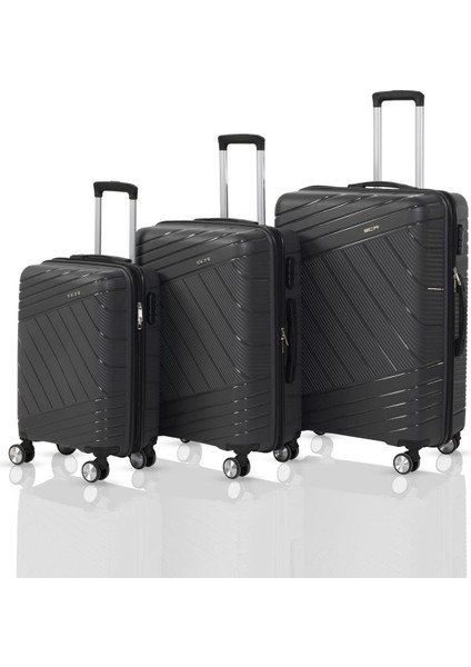 Polipropilen Kırılmaz Üçlü Valiz Seti