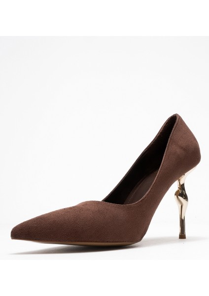 Hudson Kahverengi Süet Kadın Topuklu Ayakkabı fırsatları