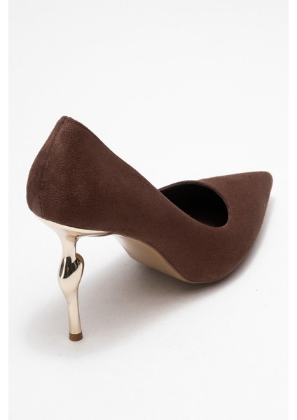 Hudson Kahverengi Süet Kadın Topuklu Ayakkabı indirimleri