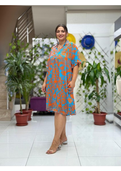 VN18113 Viskon Venedik Elbise fiyatları