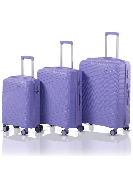 Polipropilen Kırılmaz Üçlü Valiz Seti