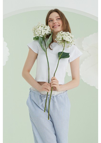 Mavi Crop Pijama Takım fırsatları