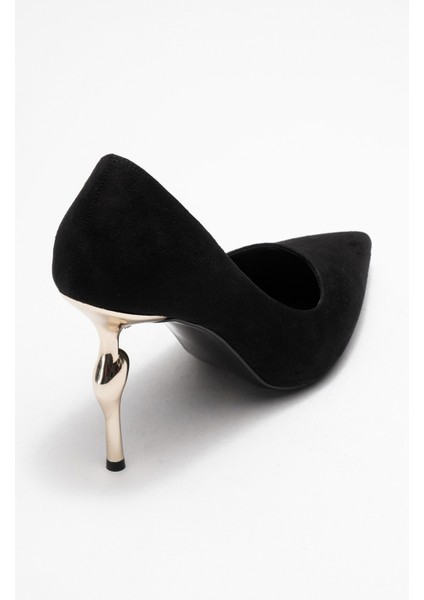 Hudson Siyah Süet Kadın Topuklu Ayakkabı fırsatları