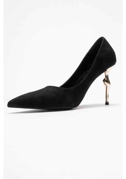 Hudson Siyah Süet Kadın Topuklu Ayakkabı indirimleri