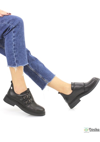 Kadın Hakiki Deri Ortopedik Spor Tarz Kışlık Ayakkabı M26/KA745