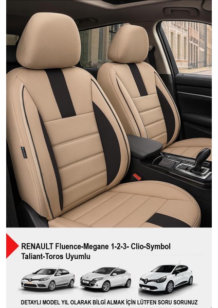Oniks Tay Tüyü Oto Koltuk Kılıfı-(Renault Fluence-Megan 1-2-3-Clio-Symbol-Tailant-Toros)