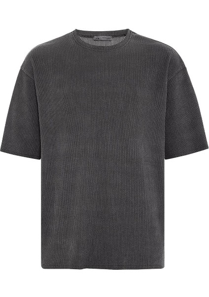 Yıkamalı Ottoman Basic Oversize Tişört Haki fiyatları