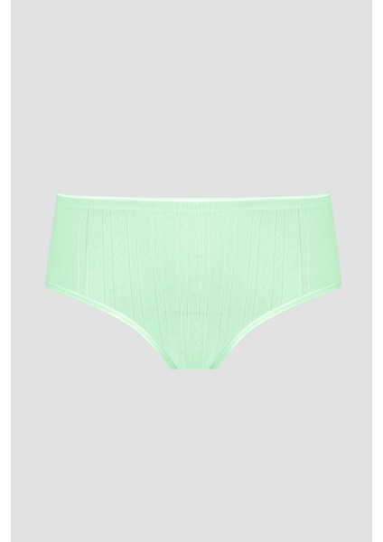 Yeşil Cotton Yüksek Bel Külot