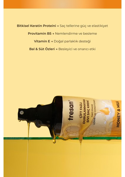 Bal ve Süt Besleyici ve Ekstra Nemlendirici Durulanmayan Saç Kremi (Fön Suyu) 250 ml modelleri