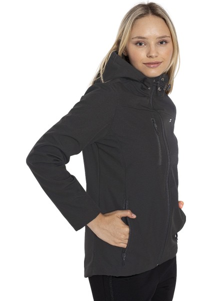 Antrasit Kadın Su Geçirmez Softshell Outdoor Mont / Ceket - 5037-06 modelleri
