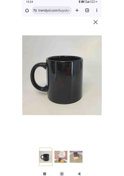 1 Adet Siyah Kupa Bardak fiyatları