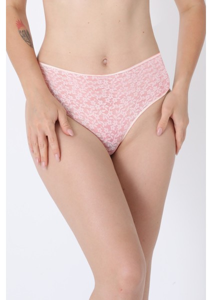 Pembe Nirvana Yüksek Bel Külot