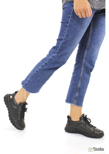 Kadın Spor Tarz Günlük Ortopedik Hakiki Deri Ayakkabı M26/KA3440 fiyatları